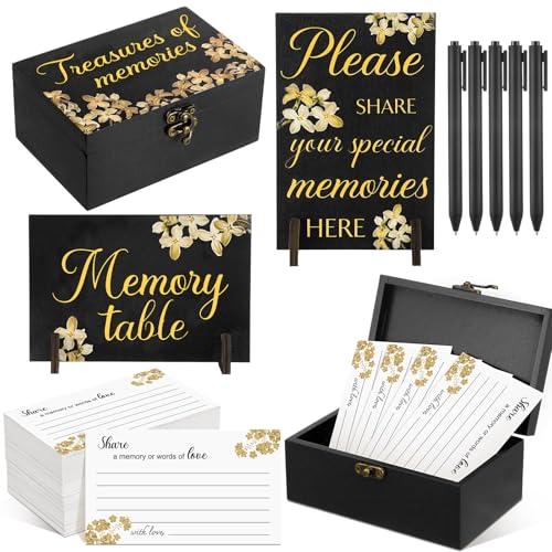 Gilprop 112 Pcs Share a Memory Cards for Celebration of Life - style: flower