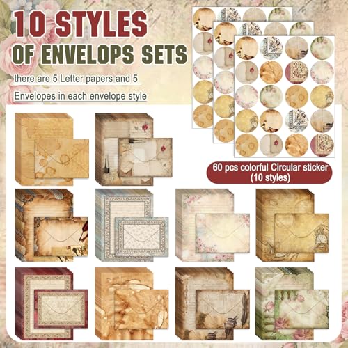 TaoBary 160 Pcs Lace Edged Scrapbook Stationery Paper and Envelopes Set - size: 5.5 x 8.25 Inch, style: Lace Edged Scrapbook