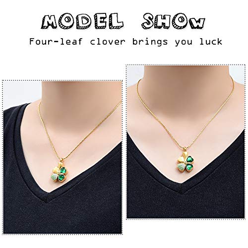 constantlife Cremation Jewelry Memorial Urn Necklace for Ashes Lucky Four-Leaf Clover Design Stainless Steel Pendant Keepsake - color: Customize