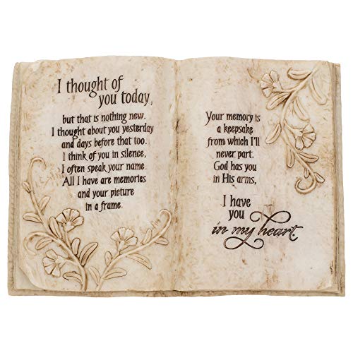 Jozie B 246200 "I Thought of You Today in Memory Book Shape Plaque