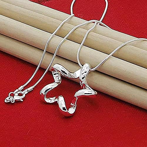 925 Sterling Silver Necklace for Women – Layered Stackable Choker Necklaces with Heart Photo Locket & Star - Pendant 18" Chain Gift for Wife, Mom, Girlfriend, Birthday, Anniversary, Valentine’s Day - color: Starfish
