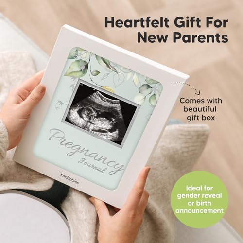Pregnancy Journal for First Time Moms Gifts - 90 Pages Hardcover (Sage) - color: Sage