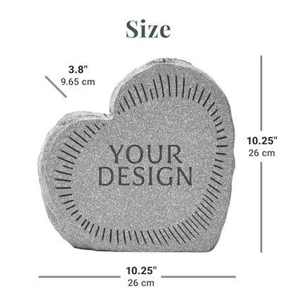 Let's Make Memories Personalized Memorial Garden Stone - Sympathy - Loss of Loved One - Condolences - Outdoor - Headstone - Durable Resin - Upright Garden Marker - Blooms with Love - style: Blooms With Love