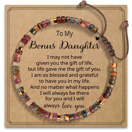 AGOT Daughter in Law Bracelets Gifts: Dear Daughter in Law Birthday Gifts from Mother in Law - color: BD- Red Creek