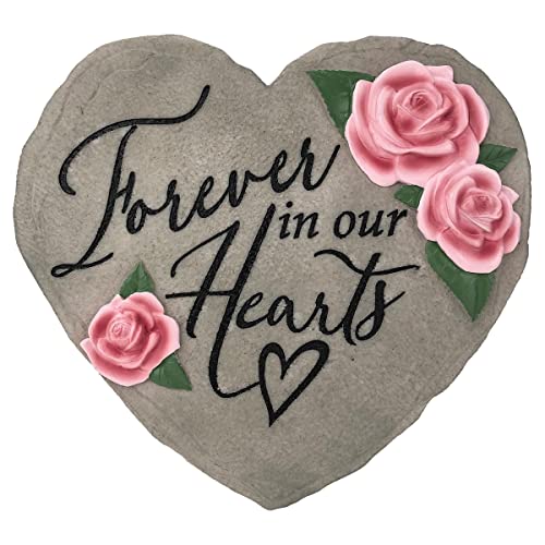 Spoontiques 13221 Forever in Our Hearts Stepping Stone, Pink - style: Forever in Our Hearts