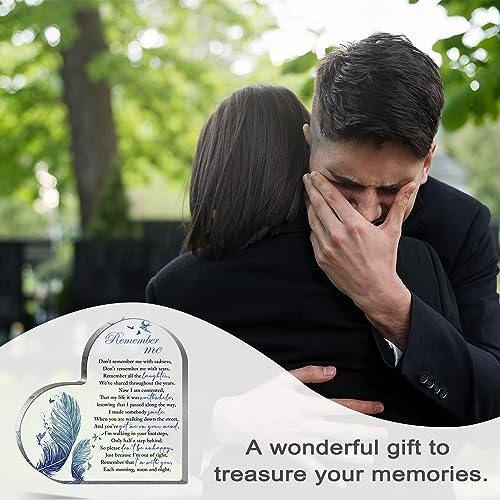 Sympathy Gift, Loss of Loved One Loss of Family Member Condolence Gifts, Condolence Gift for Loss of Loved One, Sentimental Gifts for Home, Bereavement Gift Acrylic Heart Sympathy Memorial Remember Me - style: 006