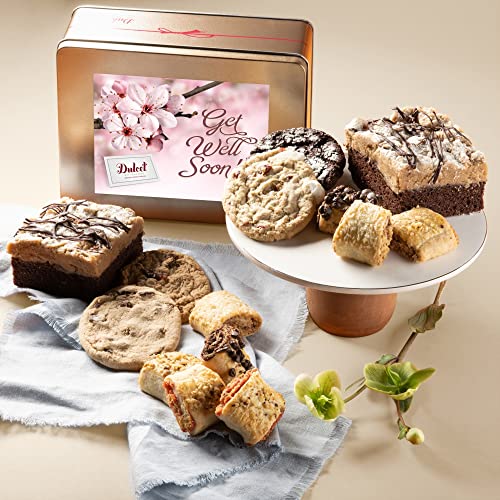 Get Well Gifts Basket Food Gifts Gourmet Get Well Gift Baskets, Women, Family, Corporates neighbors, and, Friends Care Packages By Dulcet Gift Baskets - color: Get Well