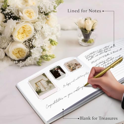 Butterfly Wedding Guest Book,9x7in Pearlescent Guest Book Wedding Reception | Wedding Guest Book 112 Pags,Baby Shower & Birthday, Unique Engagement Gift for Newly Engaged Couples(Butterfly) - color: Butterfly