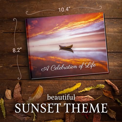 Funeral Guest Book for Your Loved One Funeral Services, Hardcover Celebration of Life Guest Book, Guest Book for Funeral with Memory Share Memory Book for Celebration of Life