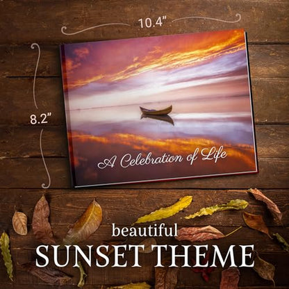 Funeral Guest Book for Your Loved One Funeral Services, Hardcover Celebration of Life Guest Book, Guest Book for Funeral with Memory Share Memory Book for Celebration of Life