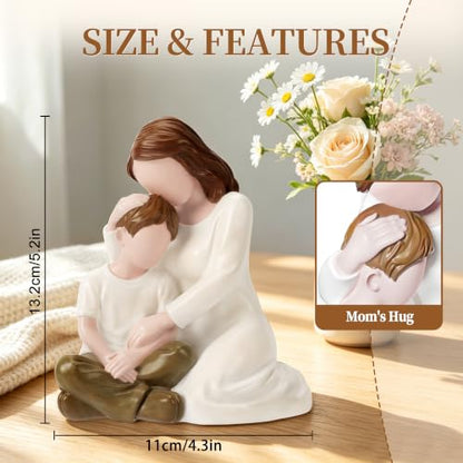 Mom and Son Gifts, Mom Birthday Gifts from Son, Mother of the Groom Gift - color: White-mom Son