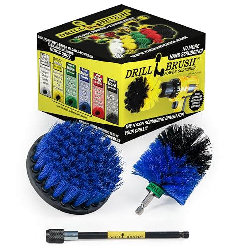 Aquatic Cleaning Supplies - Barnacle Removing Brush Set - Medium Stiff | Boat Cleaning Tool Set - Boat Accessories - Hull Cleaner Brush Heads - Fish Tank Restoration Brush - Boat Deck Cleaning Tools - color: Blue