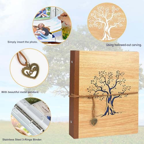 5x7 Small Photo Album Holds 200 Photos Mothers' Day Gift for Mom from Daughter Son Gifts for Grandma/Fathers Gifts for Dad/ 5x7 Family Album Memory Photo Book - size: 5x7inch