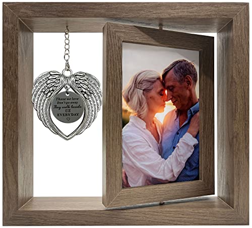 Memorial Picture Frame 4X6, Sympathy Photo Frame for Loss of Loved One Gifts, Bereavement Frame for Picture with Angel Wings, Condolence Remembrance Grieving Gifts for Loss of Mom Dad - size: Sympathy Photo Frame