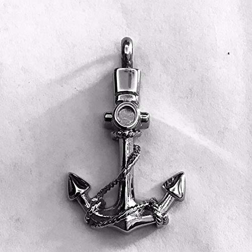 JMQJewelry Urn Necklace for Ashes Heart Anchor Keepsake Pendant - style: Anchor