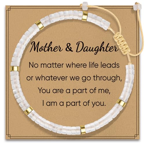 AGOT Daughter in Law Bracelets Gifts: Dear Daughter in Law Birthday Gifts from Mother in Law - color: Crystal-Mother & Daughter1