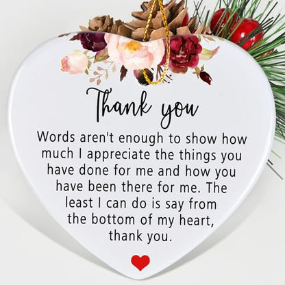 Jocidea Thank You Gift - Appreciation Keepsake - Ceramic Ornaments - color: Thank You for Everything You Have Done for Me