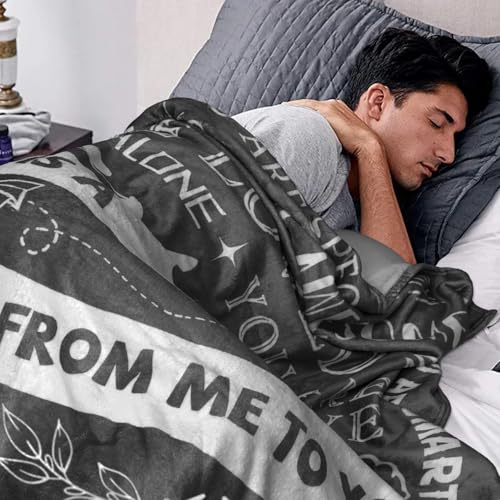 Healing Hug Blanket 60"x50", Inspirational Gifts for Men, Comfort Items Chemo Patients, After Surgery Recovery Gifts, Cancer Get Well Gifts for Men, Grey - color: You Are-grey