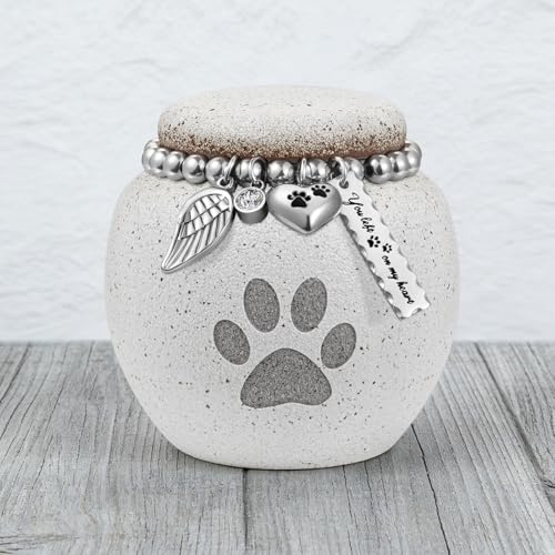 abooxiu Pet Urn for Dogs Cats 2.76 Inch Small Urn for Pet Ashes Cremation Keepsake Urns Ceramic Mini Urns for Ashes Pet Memorial Sympathy Gifts for Loss of Pets Dog Urns Cat Urns