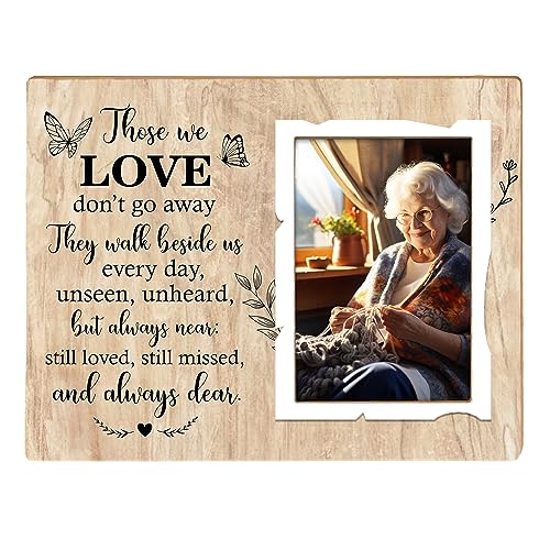 Memorial Picture Frame,Remembrance Picture Frame or Memorial Gift,Gifts for Loss of Loved One,Grandmother,Grandfather, Grandparents,Fits 4 x 6 In Photo