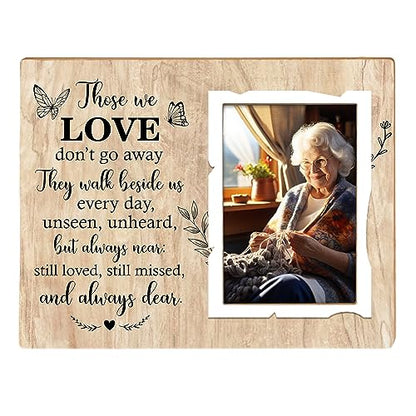 Memorial Picture Frame,Remembrance Picture Frame or Memorial Gift,Gifts for Loss of Loved One,Grandmother,Grandfather, Grandparents,Fits 4 x 6 In Photo