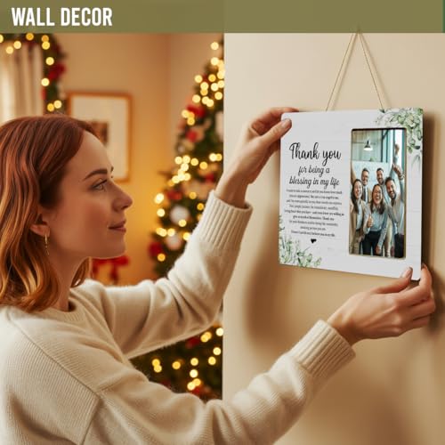 Thank You Gifts Picture Frame for Friends Women Men, Thank You for Being a Blessing in My Life Picture Frame - color: Thank You