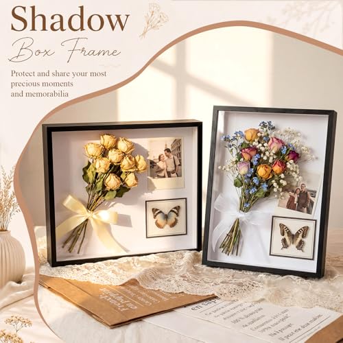 Tuanse Shadow Box Picture Frame Display Cases,16 x 12 Inch,Black - color: Black, size: 16 x 12 Inch