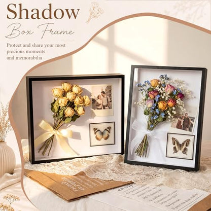 Tuanse Shadow Box Picture Frame Display Cases,16 x 12 Inch,Black - color: Black, size: 16 x 12 Inch