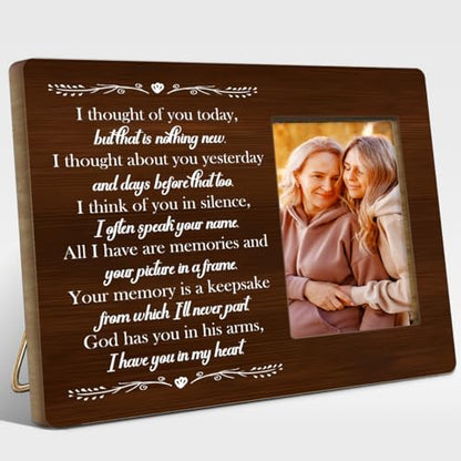 I Have You in My Heart Wood Picture Frame,Memorial Gifts for Loss of Loved One,Memory Gift for Loss of Mother Father Son,Sympathy Gifts Photo Frame - style: Mom-5