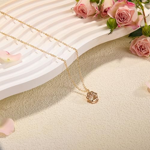 RZKING Golden Necklace for Women, Gifts for Best Friend Sister Mom Daughter - style: Paw Print
