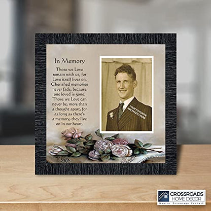 Crossroads Home Décor In Memory of Loved One, Memorial Gifts Picture Frames, Sympathy Gifts for Loss of Mother, Loss of Father Gift Memory Framed Poem 6532CH