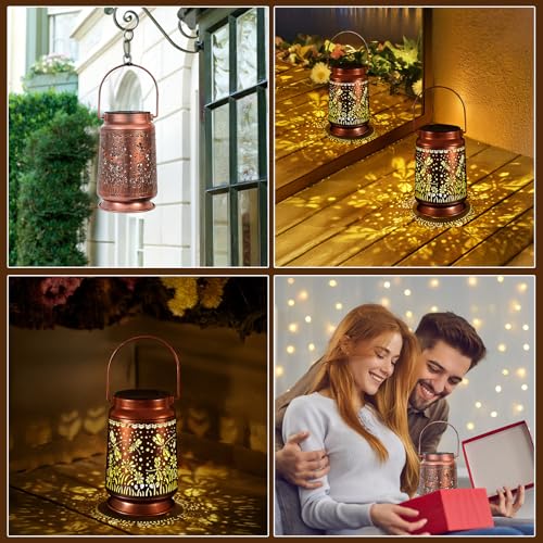 Solar Lanterns Outdoor Waterproof Gifts for Women Grandma Gifts - style: Dragonfly