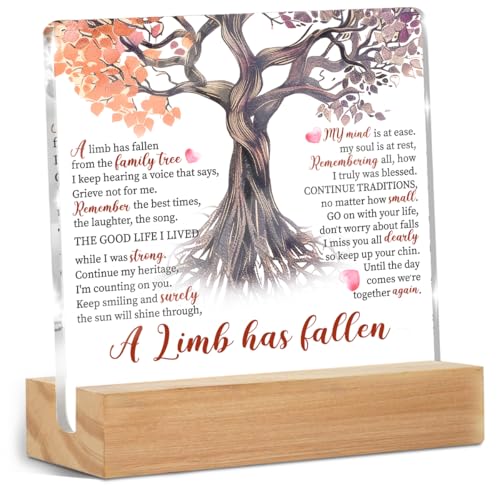 Memorial Gifts Acrylic Sign, Sympathy Gifts for Loss of Loved One - color: Memorial Gifts 02