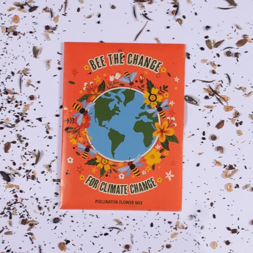 Bentley Earth Day 2025 Bee The Change - Pollinator Flower Mix Seed Packets (25 Packets) - style: Bee the Change