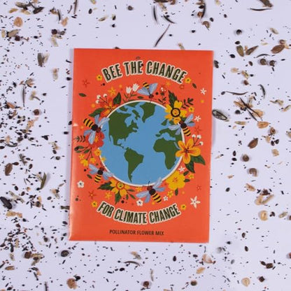 Bentley Earth Day 2025 Bee The Change - Pollinator Flower Mix Seed Packets (25 Packets) - style: Bee the Change