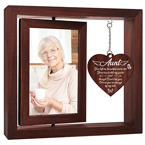 Vetbuosa Memorial Gifts for Loss of Aunt, Memorial Picture Frame,Sympathy Gifts for Loss of Aunt,A Gift to Express Bereavement, Condolences, Comfort, Remembrance and Healing,Fits 4x6 In Photo - color: Brown, size: 4x6 Inches - Aunt