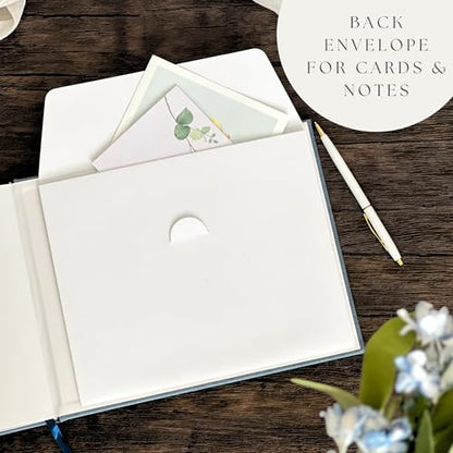 Funeral Guest Book 2026 Celebration Of Life Memorial Service - Custom Year - color: Navy Blue, size: 2026