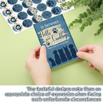 Geyoga 36 Set Pet Sympathy Card with Envelope Bulk, Stylish - color: Stylish