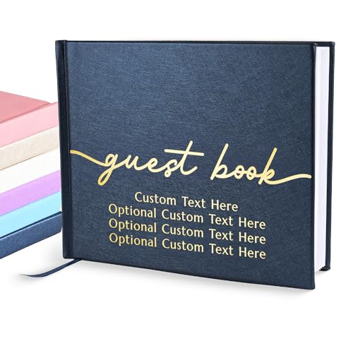 Promot Personalized Guestbook (Sapphire Blue) - 110 Lined Pages - color: Sapphire Blue