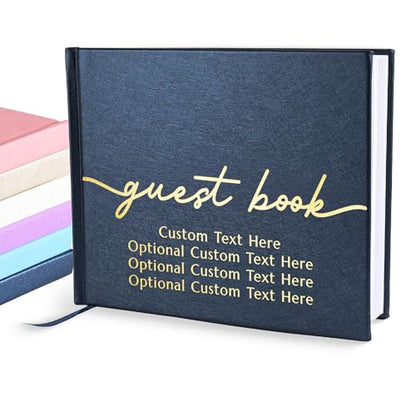 Promot Personalized Guestbook (Sapphire Blue) - 110 Lined Pages - color: Sapphire Blue