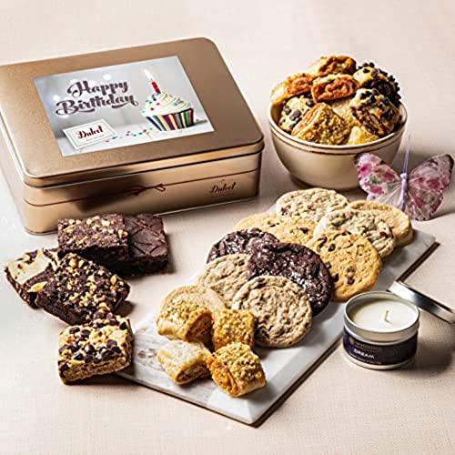 Birthday Gifts For Women, Gourmet Food Gift Baskets for Women Him Her, Mom Dad, College Student, Military Trainee, Teens, Friends, By Dulcet Gift Baskets - color: Birthday