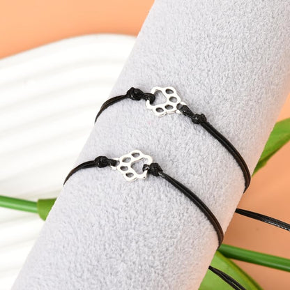 Loss of Dog Sympathy Gift Paw Bracelets Set of 2 Cat Remembrance Memorial Gifts Bereavement Gifts for Loss of Pet in Memory of Dog Bracelet for Dogs Owners Lovers Pet Sympathy Gift for Dogs Cats