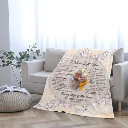 Personalized Memorial Blanket for Loss of Loved Dad Mom Husband Wife - color: Memorial Blanket 06