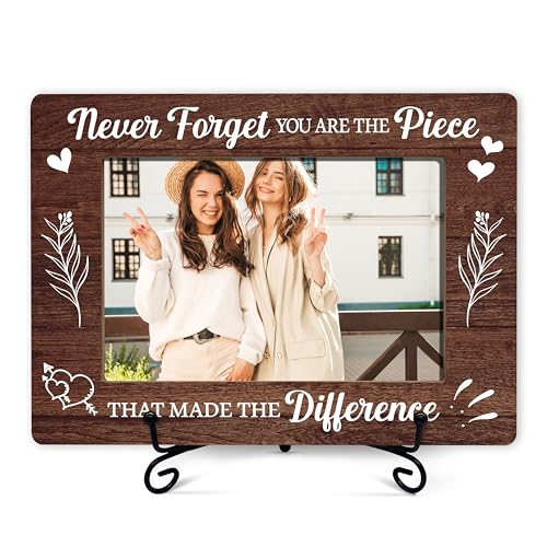 Appreciation Photo Frame For Women, Inspirational Gifts For Birthday Christmas Thanksgiving, Never Forget You Are The Piece Frame Encouragement Gift, Thank You Gifts For Friends Teacher Coworkers -44 - size: Never Forget You Are The Piece