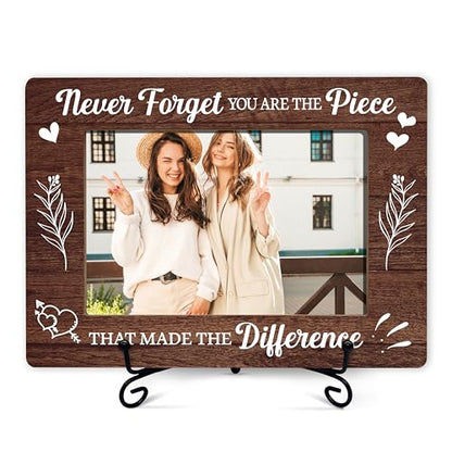 Appreciation Photo Frame For Women, Inspirational Gifts For Birthday Christmas Thanksgiving, Never Forget You Are The Piece Frame Encouragement Gift, Thank You Gifts For Friends Teacher Coworkers -44 - size: Never Forget You Are The Piece