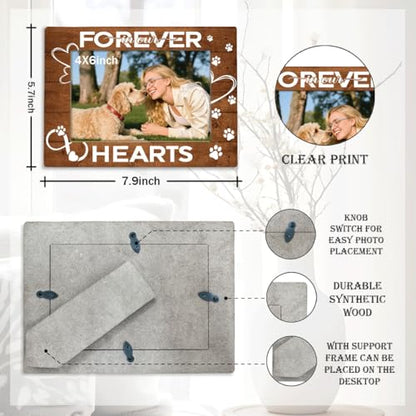 Photo Gifts Wooden Picture Frame, I Loved You All of Your Life, Wood Pet Dogs Gift Picture Frames, Pet Memorial Gifts for Dogs, Wooden Photo Frame For Wall Tabletop Display 7.9 * 5.7inches - color: Style 15