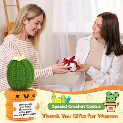 Agantree art Thank You Gifts for Women Best Friend Boss Lady Coworker Teacher Friends Appreciation Birthday Some People Just Make The World Better Handmade Crochet Gifts Basket Christmas - style: People