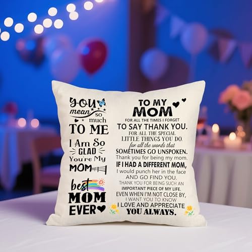 Daughter Gift Ideas Throw Pillow Covers for Daughter from Mom Dad Birthday Graduation Thanksgiving - color: Daughter