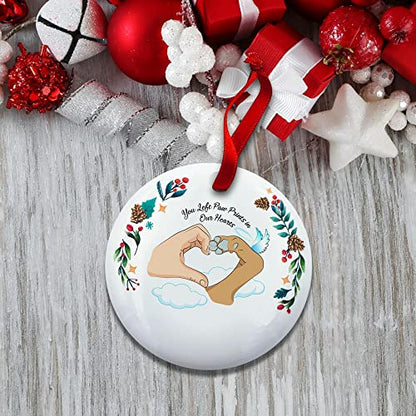 Personalized Loss Dog Cat Memorial Christmas Ornament, Pet Remembrance Ornaments - color: Pet