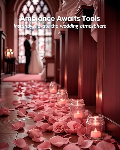 Amagic 12Pack Pink Flameless LED Tea Lights Candles Battery Operated - color: Pink, size: 12 Pack
